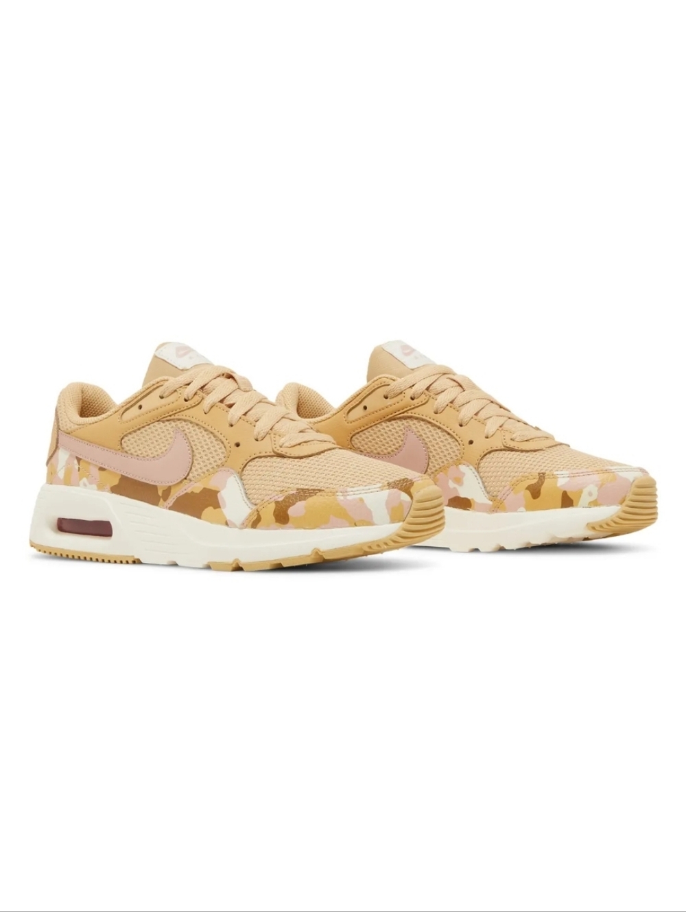 Women's Nike Air Max SC In Sesame And Pink Camo